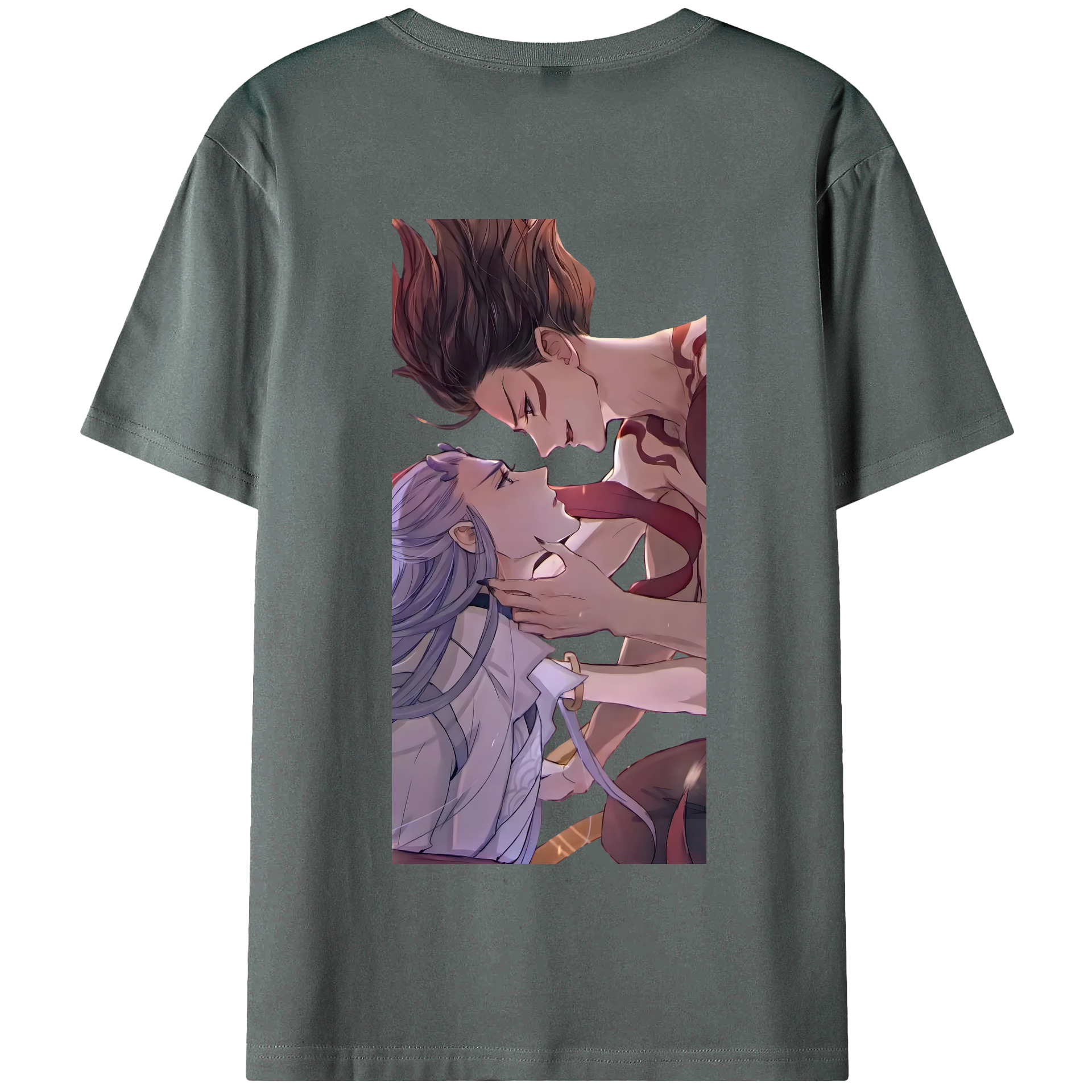 （画像用） Ne Zha 2 ナタ 魔童の大暴れ 綿100％半袖Tシャツ（背面プリント）